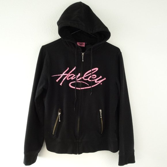 Harley-Davidson Tops - Women's Harley Davidson Zipper Sweat Shirt Size Me